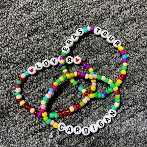 Eras Tour Taylor Swift Friendship Bracelets Set of 3 Stackable Bracelets